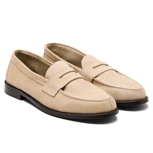 laydown image of Bobbee Split-Toe Penny Loafer