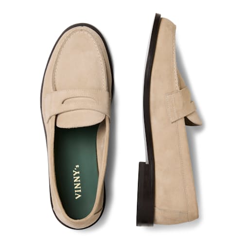 laydown image of Bobbee Split-Toe Penny Loafer