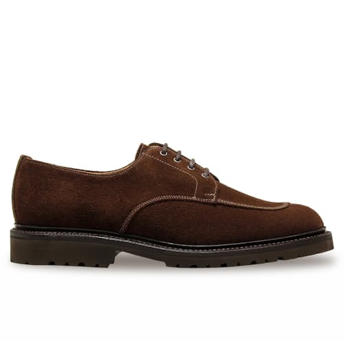 laydown image of Jonah Split Toe Gibson Derby
