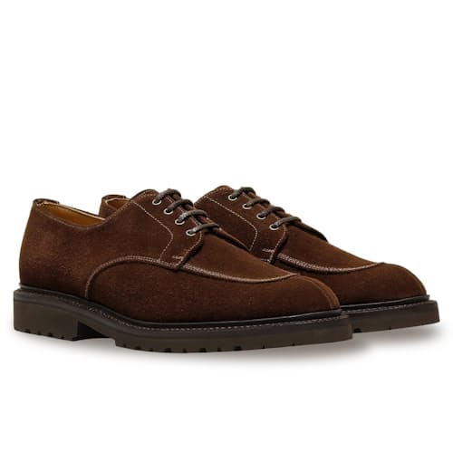 laydown image of Jonah Split Toe Gibson Derby