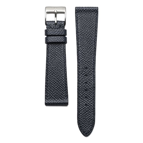 laydown image of Textured French Calfskin Leather Watch Strap