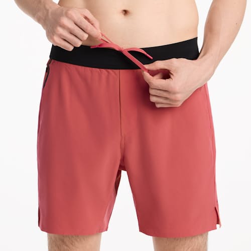 on model image of Interval Lined Short - 7"