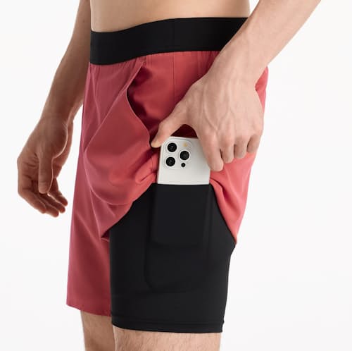 on model image of Interval Lined Short - 7"