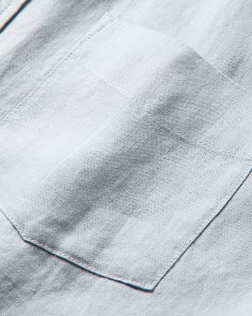 laydown detail image of Short Sleeve Isles Linen Shirt