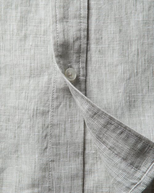 laydown detail image of Short Sleeve Isles Linen Shirt