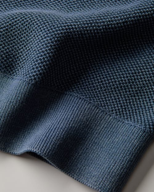laydown detail image of Garment Dyed Cotton Crewneck Sweater