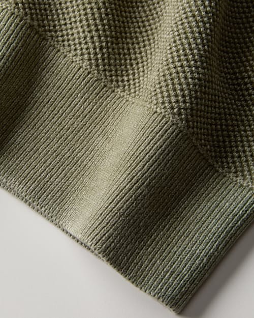 laydown detail image of Garment Dyed Cotton Crewneck Sweater