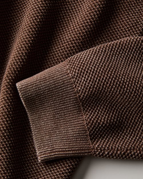 laydown detail image of Garment Dyed Cotton Crewneck Sweater