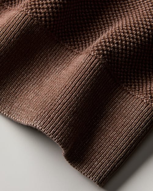 laydown detail image of Garment Dyed Cotton Crewneck Sweater