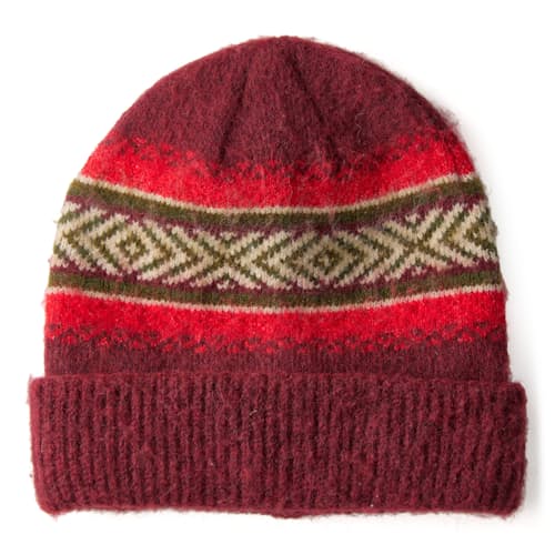 laydown image of Fair Isle Beanie