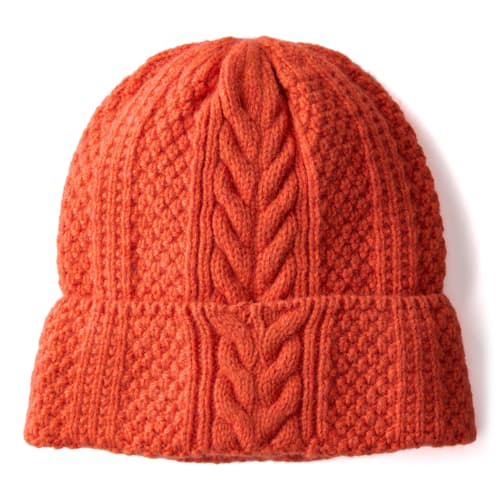 laydown image of Cable Beanie