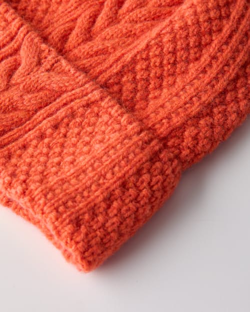 laydown detail image of Cable Beanie
