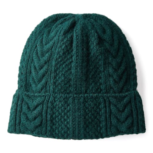 laydown image of Cable Beanie