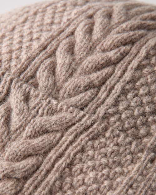 laydown detail image of Cable Beanie