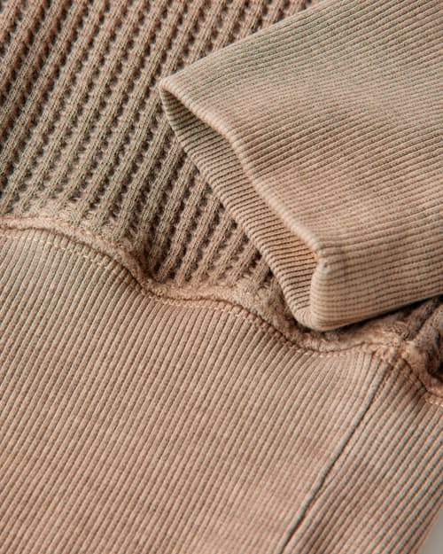 laydown detail image of Women's Apres Waffle Henley