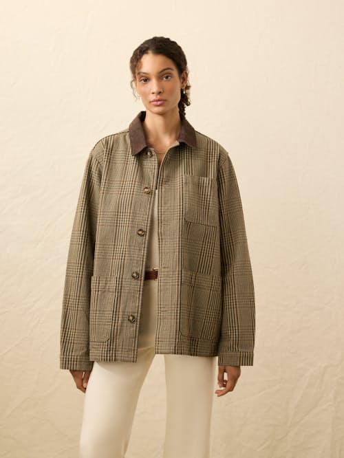 on model image of Women's High Ridge Twill Studio Jacket