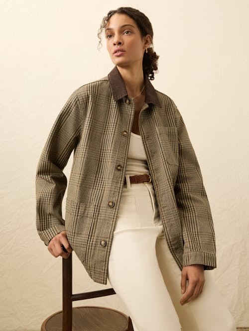 on model image of Women's High Ridge Twill Studio Jacket