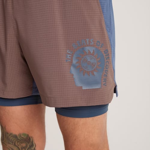 on model image of Bommer Run Shorts - 3.5"