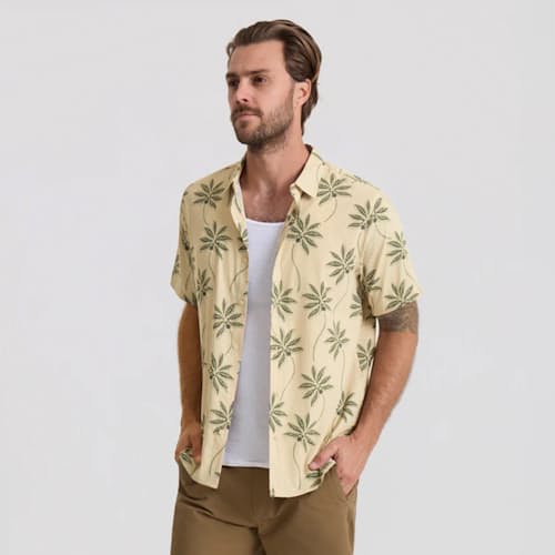 on model image of Bless Up Lightweight Stretch Shirt