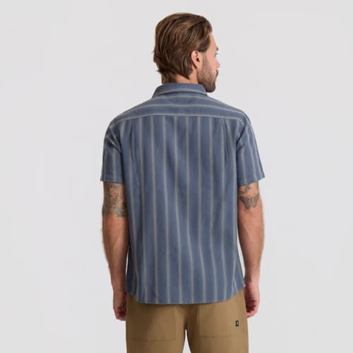 on model image of Crosswinds Short Sleeve Shirt