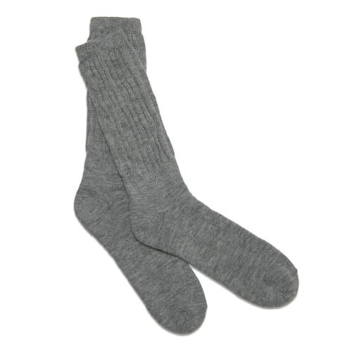laydown image of Alpaca Loose Rib Sox