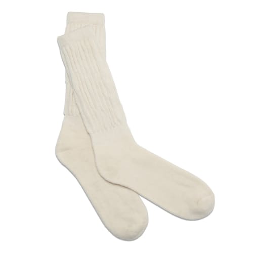 laydown image of Alpaca Loose Rib Sox