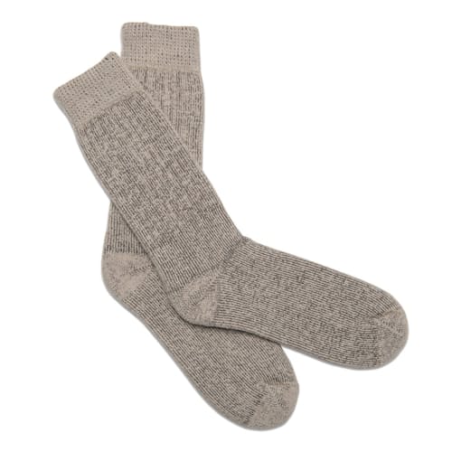 laydown image of Alpaca Super Warm Sox