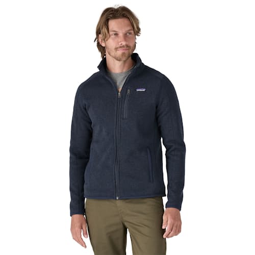 on model image of Better Sweater Fleece Jacket