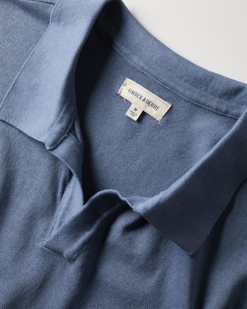 laydown detail image of Manbir Johnny Collar Polo