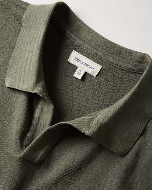 laydown detail image of Manbir Johnny Collar Polo