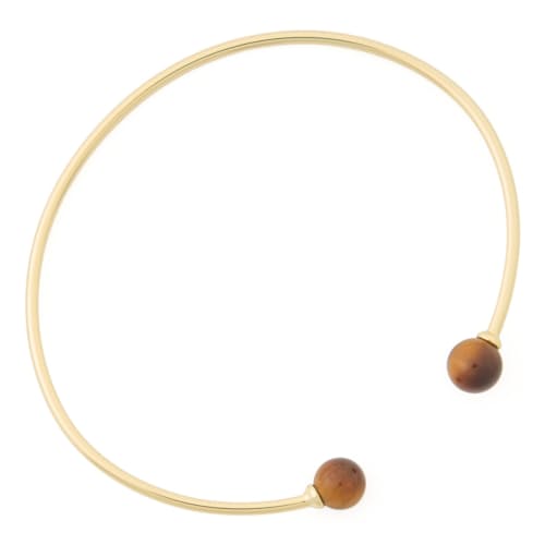 laydown image of Women's Solid Gold Thin Bracelet