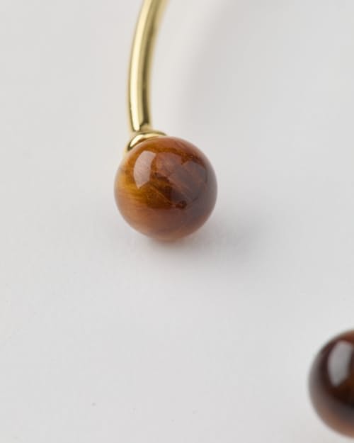 laydown detail image of Women's Solid Gold Thin Bracelet