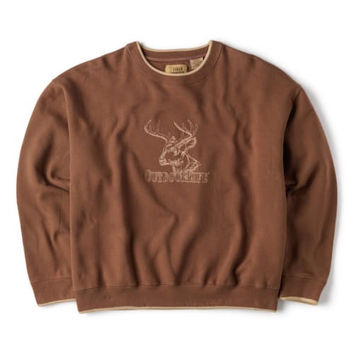 laydown image of Buck Crewneck