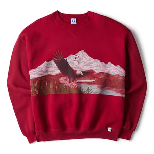 laydown image of Mountain Crewneck