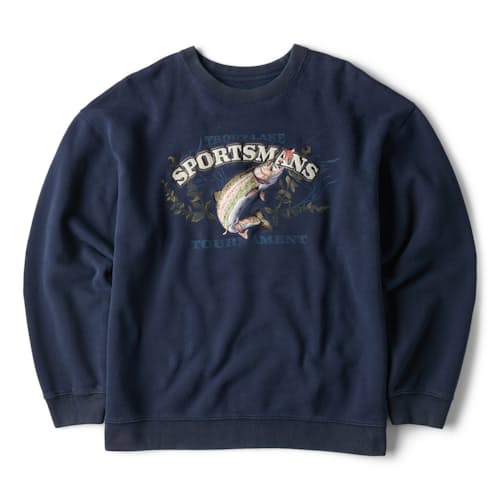 laydown image of Sportsman's Crewneck