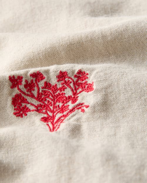 laydown detail image of Embroidered Camp Collar Shirt