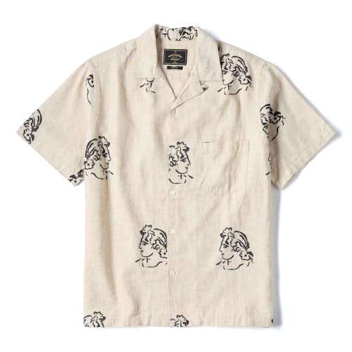 laydown image of Print Camp Collar Shirt