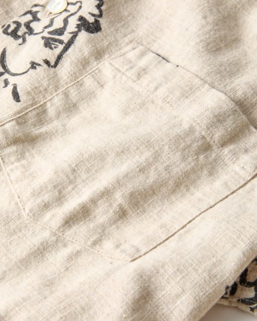 laydown detail image of Print Camp Collar Shirt