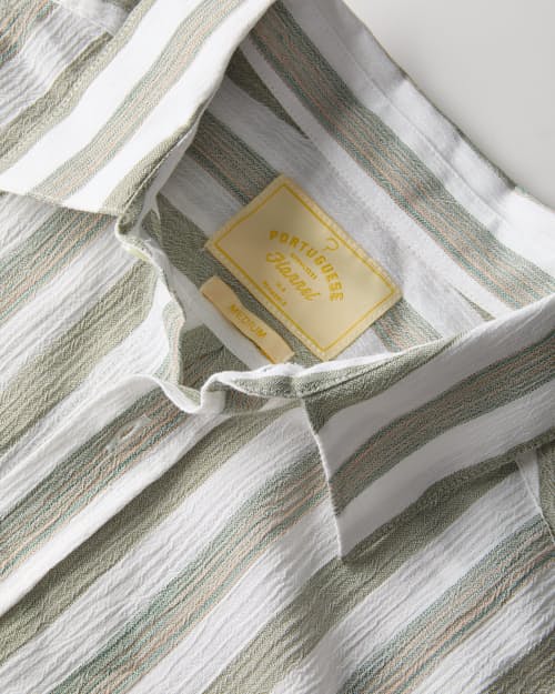 laydown detail image of Touch Short Sleeve Stripe Shirt