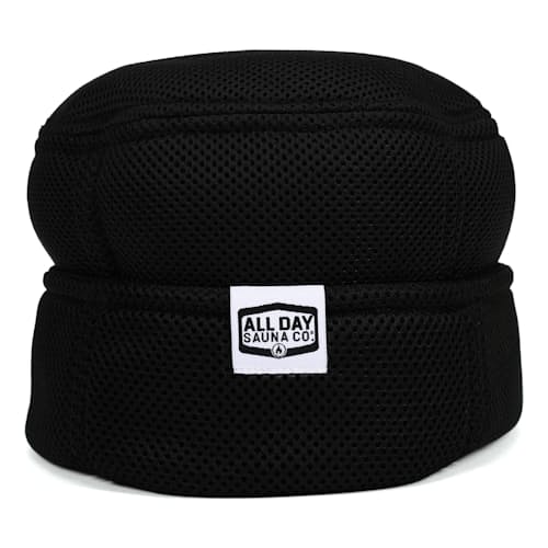 lifestyle image of Japanese Mesh Sauna Hat