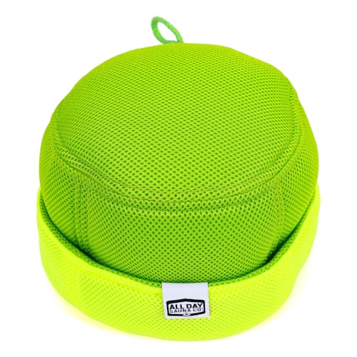laydown image of Japanese Mesh Sauna Hat