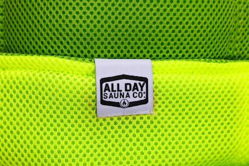 laydown detail image of Japanese Mesh Sauna Hat