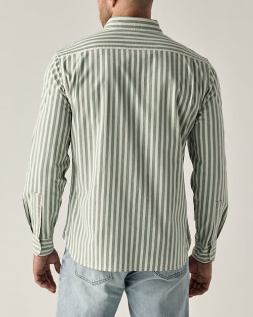on model image of Oxford Draftsman Shirt