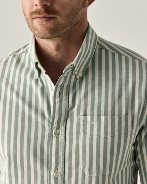 on model image of Oxford Draftsman Shirt