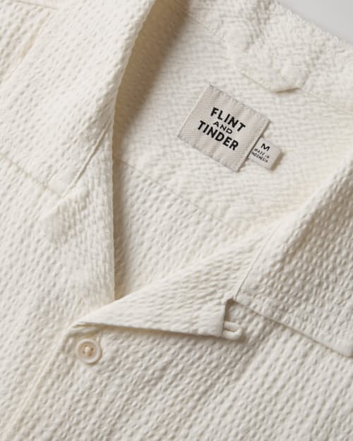 laydown detail image of Seersucker Keys Camp Shirt