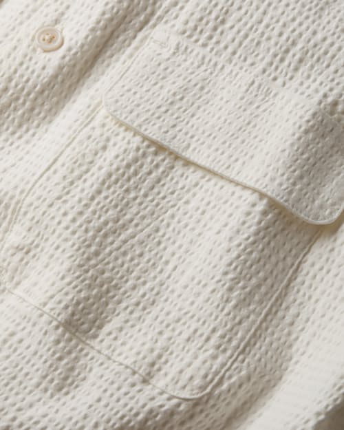 laydown detail image of Seersucker Keys Camp Shirt