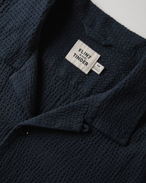 laydown detail image of Seersucker Keys Camp Shirt