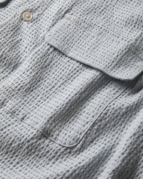laydown detail image of Seersucker Keys Camp Shirt