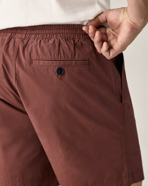 on model image of Drawstring Canoe Short - 7"