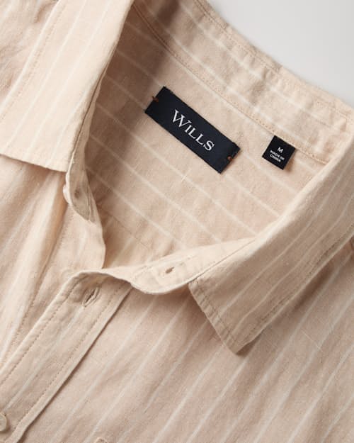 laydown detail image of Short Sleeve Isles Linen Shirt